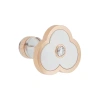 NOLYN Plum Blossom Series Graceful Earrings, original and niche design of White mother-of-pearl, gentle plum blossom stud accessories, earrings and stud accessories details Picture